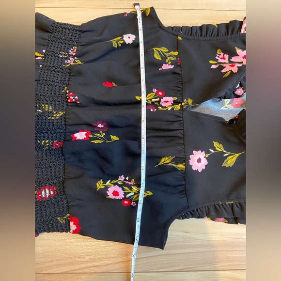 Kate Spade Ma Cherie In Bloom Floral Smocked Waist Tiered A Line Dress - Picture 8 of 10